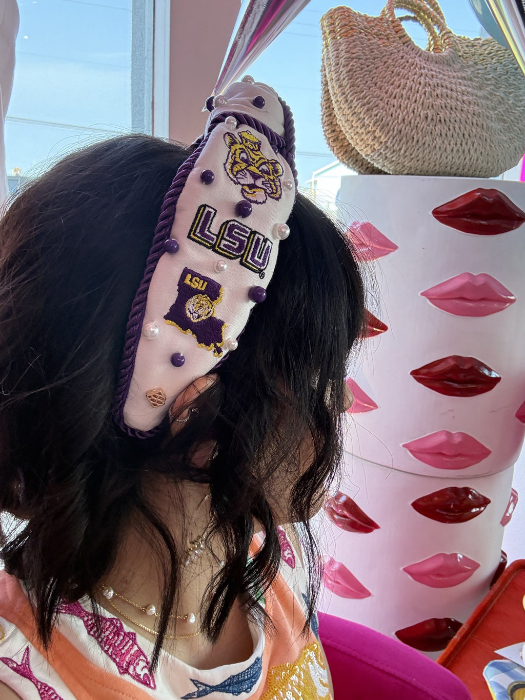 Brianna Cannon LSU College Vault Rope Headband at B.You Boutique