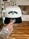 Football Mama Bow Embroidered Hat