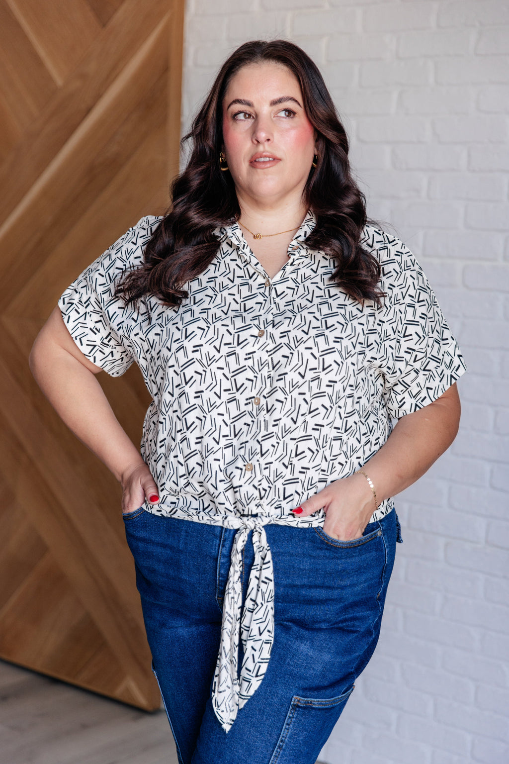 It's a Craving, Not a Crush Button Up Top and Shorts Set - B.You Boutique & Boji Balloon Bar