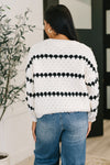 Ivy Lane Textured Sweater in White and Black