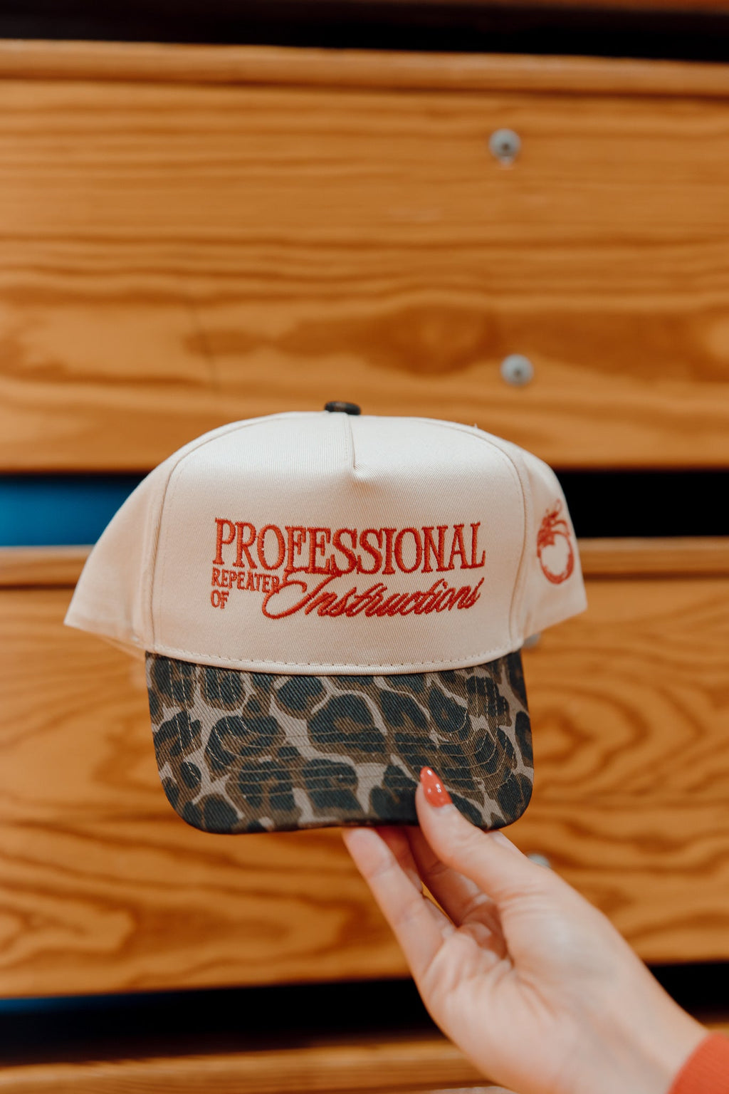 Professional Repeater of Instructions - Leopard Vintage Hat - B.You Boutique & Boji Balloon Bar