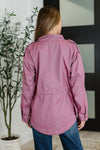 Puddle Jumper Full Front Zip Up Jacket in Mauve - B.You Boutique & Boji Balloon Bar