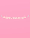 Birthday Bow Banner - foil + glitter banner