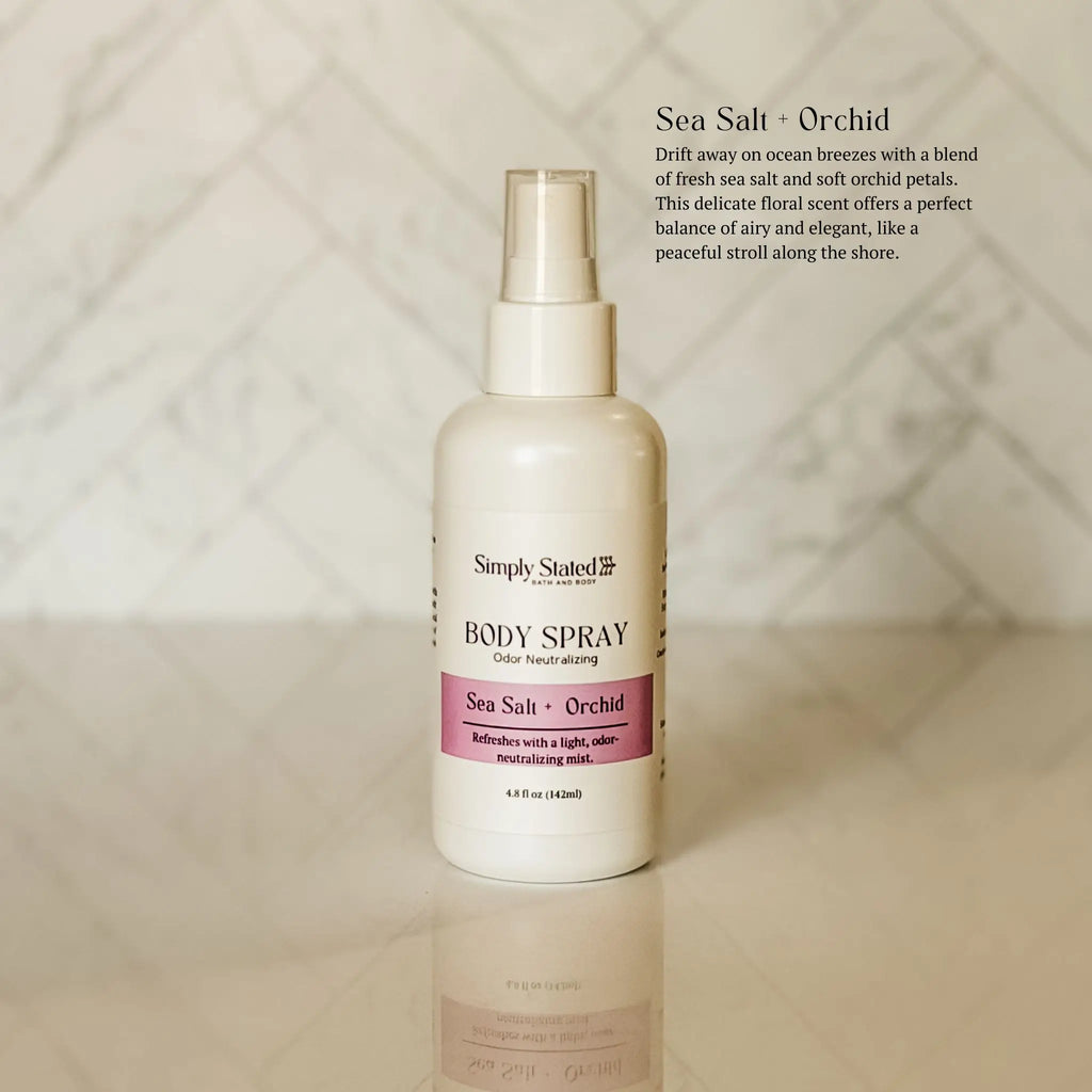 Sea Salt + Orchid Body Spray by Simply Stated Creations