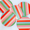 Vibrant Striped Party Pack | Plates, Cups & Napkins for 12 Guests | Pop Party Supplies