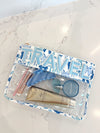 Travel - Blue Bow Clear Pouch - B.You Boutique & Boji Balloon Bar