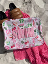 Swim - Pink Summer Spritz Clear Coat XL Bag - B.You Boutique & Boji Balloon Bar