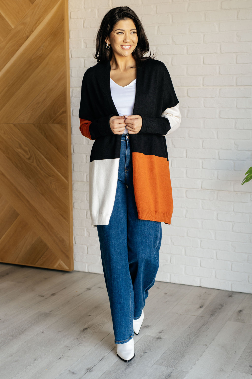 Writer's Block Color Block Open Front Cardigan - B.You Boutique & Boji Balloon Bar