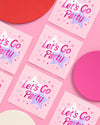Let's Go Party Napkins - 25 foil napkins