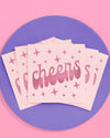 Cheers Napkins - 50 foil napkins - B.You Boutique & Boji Balloon Bar