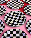 Checked Out Plates - 25 paper plates