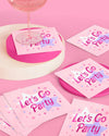 Let's Go Party Napkins - 25 foil napkins