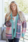 Elsa Slit Open Front Cardigan