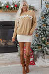 Theresa Detail Christmas Dolman Sweater
