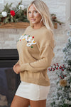 Theresa Detail Christmas Dolman Sweater