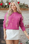 Ella Holiday Drop Shoulder Sweater