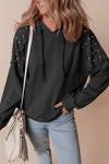 Sofia Stud Raglan Sleeve Hoodie