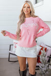 Ava Cane Puffy Knit Sweater