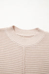 Delaney Texture Knitted Puff Sleeve Sweater - B.You Boutique & Boji Balloon Bar