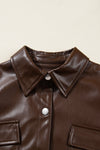 Mila Drawstring Hem Leather Jacket