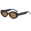 Becky Oval Cat Eye Retro Sunglasses