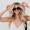 Becky Oval Cat Eye Retro Sunglasses