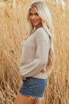 Delaney Texture Knitted Puff Sleeve Sweater - B.You Boutique & Boji Balloon Bar