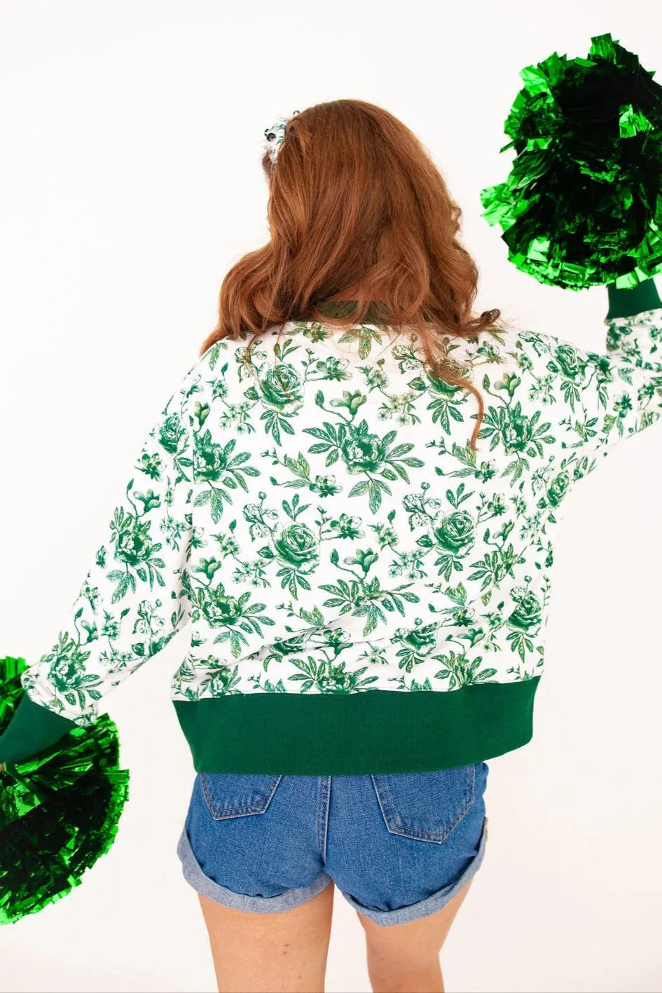 Brianna Cannon BAYLOR FLORAL TOILE SWEATSHIRT at B.You Boutique