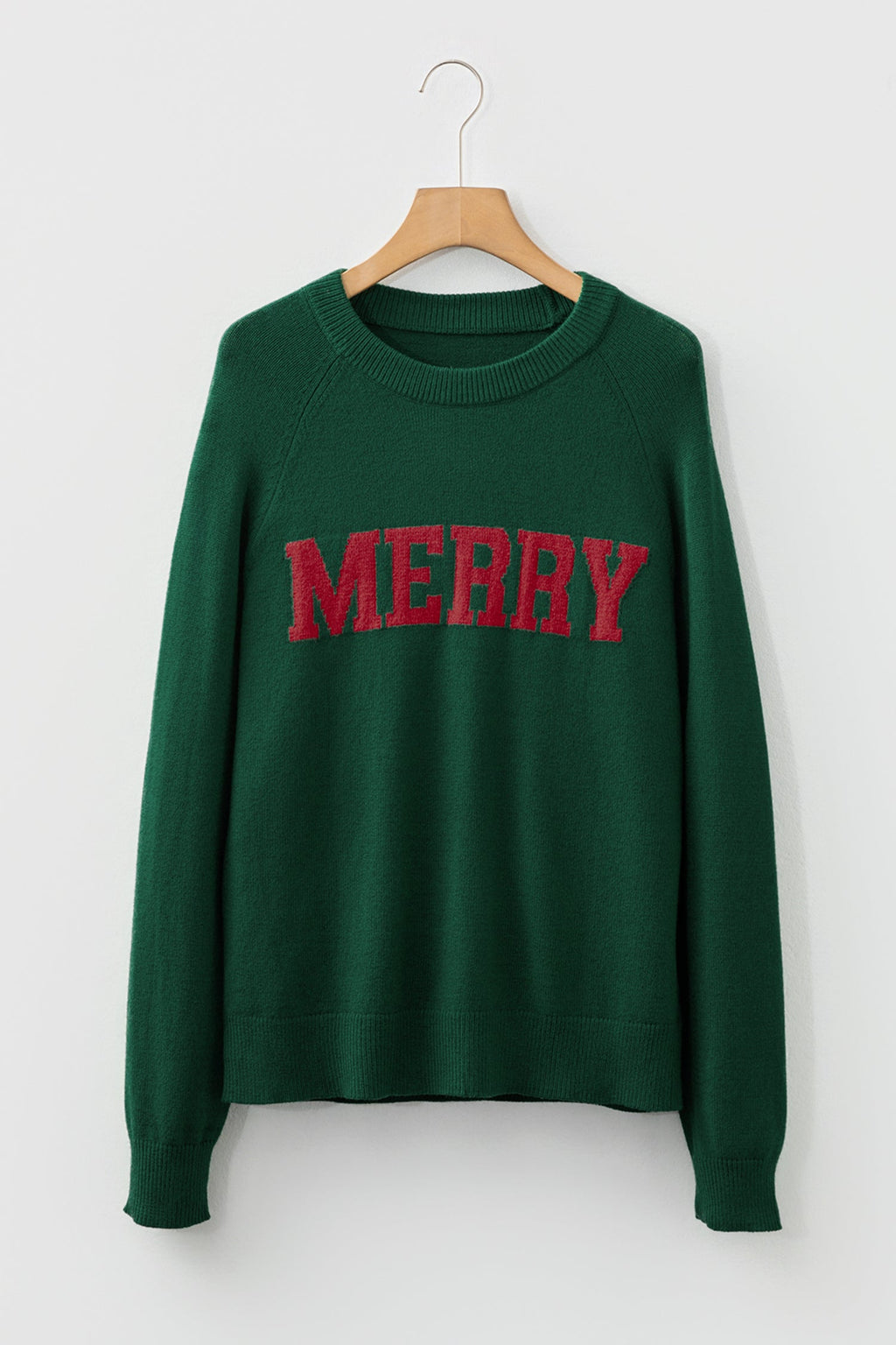 Merry Christmas Raglan Sleeve Sweater - B.You Boutique & Boji Balloon Bar