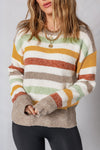 Vivian Stripe Crew Neck Sweater - B.You Boutique & Boji Balloon Bar