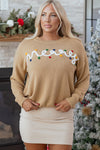 Theresa Detail Christmas Dolman Sweater