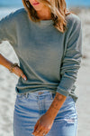 Avery Knit Drop Shoulder Long Sleeve Top