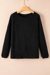 Avery Knit Drop Shoulder Long Sleeve Top
