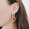 Crinkled Chain Linked Earrings - WATERPROOF