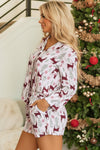 Abigail Christmas Deer Printed Shirt