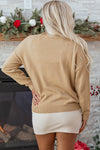 Theresa Detail Christmas Dolman Sweater
