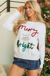 Aria Bright Graphic Christmas Sweater