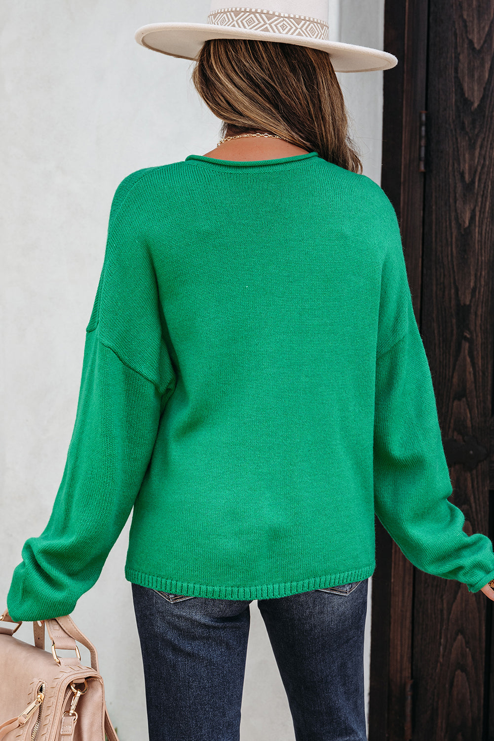 Evatyn Knit Drop Shoulder Sweater - B.You Boutique & Boji Balloon Bar