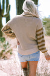 Vera Waffle Knit Turtleneck Sweater