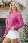 Ella Holiday Drop Shoulder Sweater