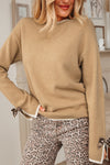 Ava Cuff Contrast Trim Sweater - B.You Boutique & Boji Balloon Bar