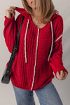 Olivia Knit Drawstring Hooded Sweater