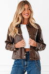 Mila Drawstring Hem Leather Jacket