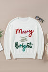 Aria Bright Graphic Christmas Sweater