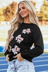 Nia Patched Game Day Sweatshirt