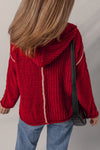 Olivia Knit Drawstring Hooded Sweater