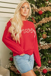 Aria Beaded Merry Casual Sweater