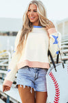 Ashaora Exposed Seam Oversized Sweatshirt - B.You Boutique & Boji Balloon Bar