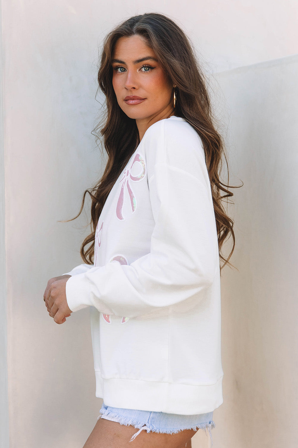 Saratris Drop Shoulder Oversized Sweatshirt - B.You Boutique & Boji Balloon Bar