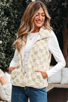 Stevie Sherpa Checkerboard Button Vest With Pocket - B.You Boutique & Boji Balloon Bar